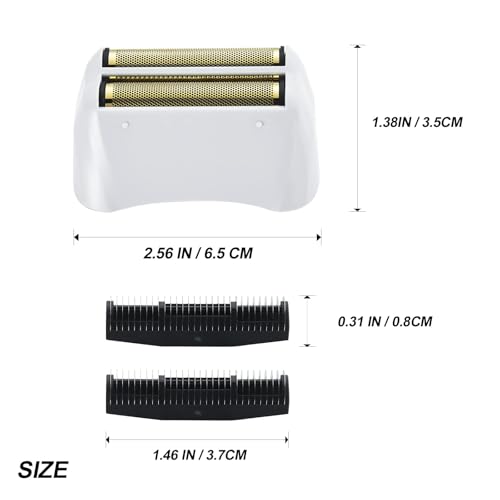 Replacement Foil & Cutter for Andis reSURGE Shaver 17300,White - color: White/3Pack