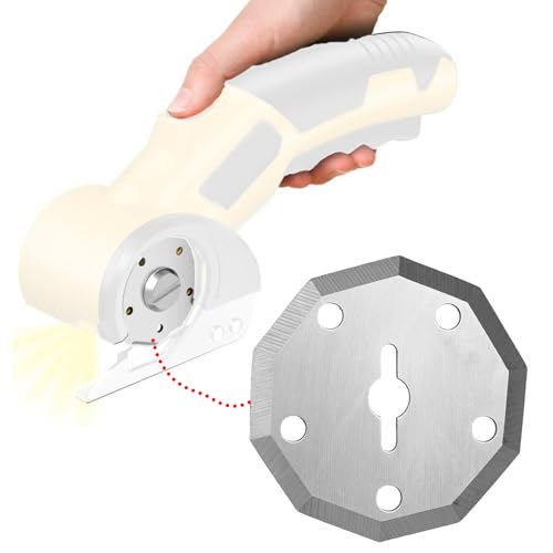 2pcs Electric Scissor Replacement Blades, Steel Cordless Cardboard Cutter Blades Compatible with Most Electric Scissors & Box Cutters