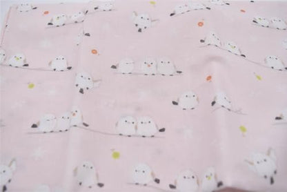 Japanese Gauze Tenugui Towel – 100% Cotton Made in Japan – Quick Dry, Soft & Lightweight Kitchen Tea Towel, Face & Hand Towel for Travel, Gym and Daily Use (1, Long-tailed Tit Pink, Medium) - color: Long-tailed Tit Pink