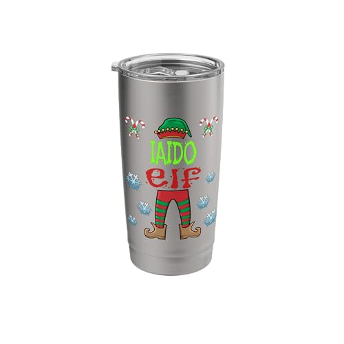 Iaido Instructor / 'Iaido Elf' / Lazy Christmas Costume Stainless Steel Insulated Tumbler - color: Brushed Steel