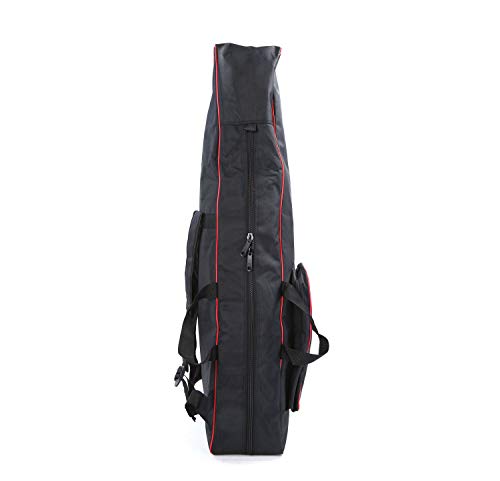 LEONARK Fencing Draw-bar Wheel Bag for Epee Saber and Foil - Hema Sword Bag Trolley Case for Fencing Suit and Mask - color: Black A