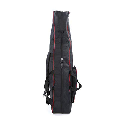 LEONARK Fencing Draw-bar Wheel Bag for Epee Saber and Foil - Hema Sword Bag Trolley Case for Fencing Suit and Mask - color: Black A