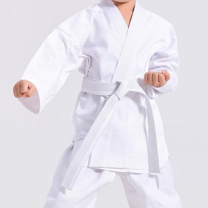 Karate Uniform Gi with Belt Sets for Kids Youth Adults Students Martial Arts Trainning Karate Suit Sets - size: X-Small