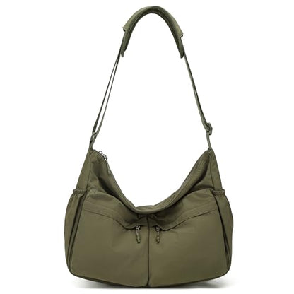 FSD.WG Crossbody Messenger Bag for men Shoulder Bag Large Capacity Laptop Bag Casual Bag - color: 59green