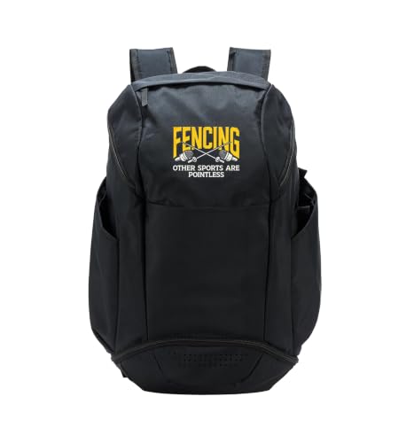 Fencing Sword Fight Swordsmanship Epee Foil Saber Fencer Sport Backpack