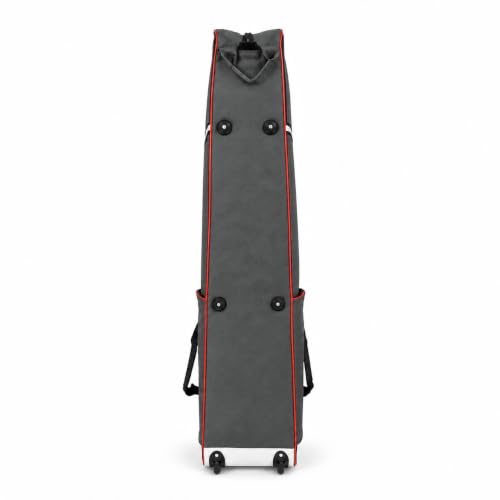 Fencing Bag with Wheels, Rolling Fencing Bag for Foil Epee Saber, Long Sword Carrier for HEMA and Fencing Gear, Side Pocket and Carry Handles - color: Grey
