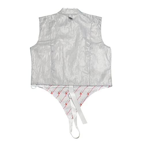 LEONARK Fencing Lame Foil Lame Saber Lame Non-Washable Electric Fencing Metal Jacket Metallic Vest - size: 28