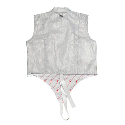 LEONARK Fencing Lame Foil Lame Saber Lame Non-Washable Electric Fencing Metal Jacket Metallic Vest - size: 28
