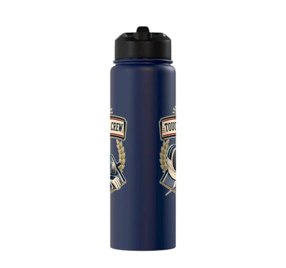 TOUCH LIGHT CREW Fencing Scoring Box Stainless Steel Insulated Water Bottle - color: Navy Blue