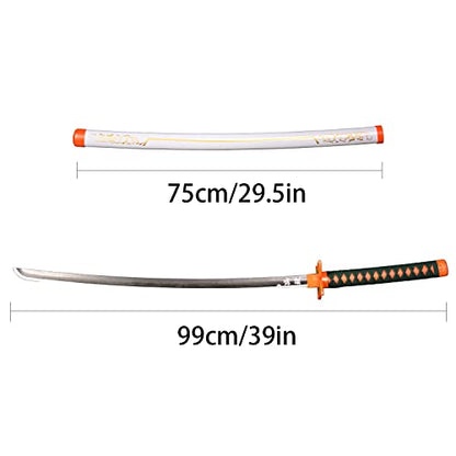 SV Anime Demon Sword Katana 41 Inch Decorative Collectible Gift Cosplay Sword,Various Styles Available - size: 41 in-Kochou Kanae White