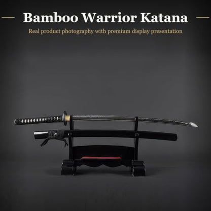 Katana Samurai Sword, 1045 Carbon Steel, Hand Forged, Full Tang - color: Tiger and Warrior