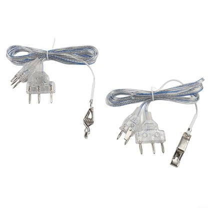 2Pcs Fencing Body Cords For Foil And Saber, 50Cm PVC-Copper Hand Line Clamp With Transparent Cable, Reliable Conductivity For Training And Competition