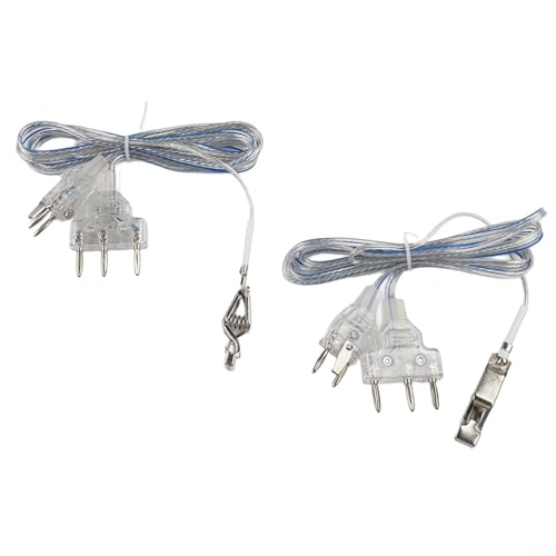 2Pcs Fencing Body Cords For Foil And Saber, 50Cm PVC-Copper Hand Line Clamp With Transparent Cable, Reliable Conductivity For Training And Competition