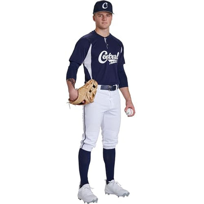 Champro Boys Triple Crown 2.0 Baseball Knickers with Braid - color: Grey, Navy, size: X-Large