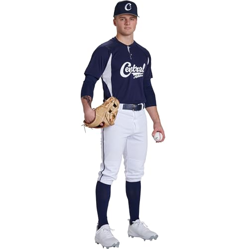 Champro Boys Triple Crown 2.0 Baseball Knickers with Braid - color: Grey, Royal, size: X-Large