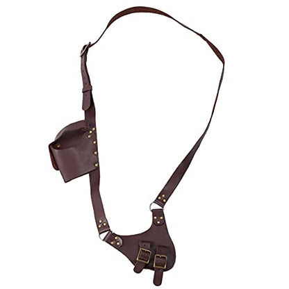 BLESSUME Medieval Knight Belt with Sword Frog Holster Rapier Scabbard Holder 1pc - color: Brown 3