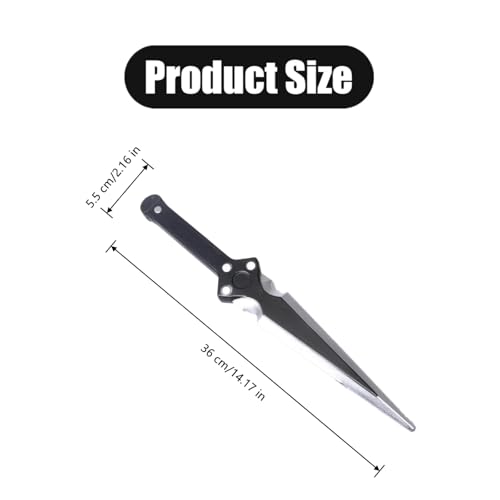 1 PCS Foam Training Dagger Professional Foam Sword Fake Knife 14" PU Weapon Knife Prop for Cosplay Accessories Martial Arts Practice Halloween