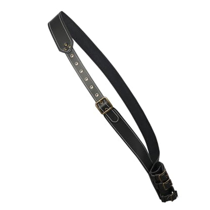 BLESSUME Medieval Knight Belt with Sword Frog Holster Rapier Scabbard Holder 1pc - color: Black 1