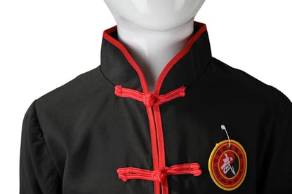 STIOEDYUAN Kids Kung Fu Suits Tai Chi Uniform Chinese Costume - color: Black, size: 9-10 Years