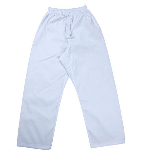Karate Uniform with Free Belt , White Karate Gi for Kids & Adult Size 000-6 - size: Size 3/160CM (5'1"-5'5")