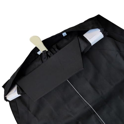 Kendo Tops Aikido Samurai Hakama Martial Arts Clothing Kimono Shirts Costumes - color: Skirt-black, size: 185CM