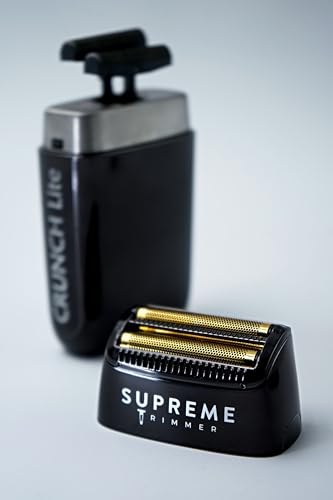 Supreme Trimmer Replacement Foil & Cutter SB55 | Hypoallergenic Foil for Crunch Lite STF600 | Black - color: Black Foil & Cutters