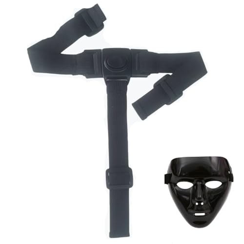 2Pcs Adjustable Extension Mask Straps for Cosplay Including Elastic Bands Sliders 3-Way Quick Release Buckle Face Mask Straps for Back of Head Cosplay Premium Masking Kit Toy Mask Replacement Strap