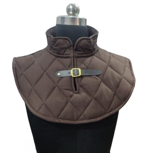 CRAFTILE® Quilted Padded Gorget Neck Protector with Buckle – Medieval LARP Hema Armor Collar