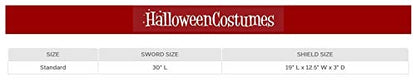 Valiant Knight Sword and Shield Set Child Woman Adult Costume Sword and Shield