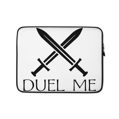 Duel Me Sword Fighting Medieval Knight European Graphic Laptop Sleeve - size: 13 Inches