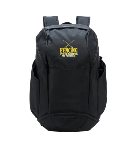 Fencing Sword Fight Swordsmanship Epee Foil Saber Fencer Sport Backpack