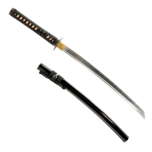 Wakizashi Iaito, Unsharpened Aluminum Alloy Iaido Training Sword - style: Flame Ring