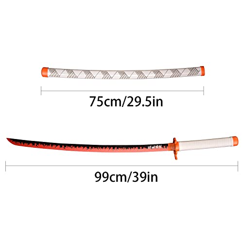 SV Anime Demon Sword Katana 41 Inch Decorative Collectible Gift Cosplay Sword,Various Styles Available - size: 41 in-Kyoujurou