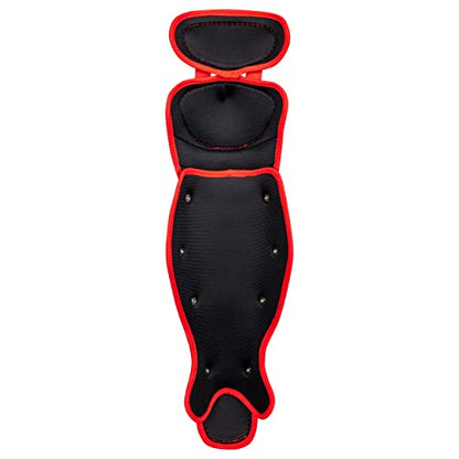 Champro Optimus MVP Double Knee Leg Guard - color: Scarlet, size: 14.5"