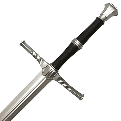 41 Inch Medieval Foam Hunting Long Sword for Cosplay LARP Costume Halloween - style: Steel 2