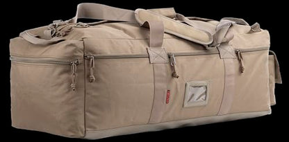 Large Military Duffle Bag Tactical Gear Load Out Bag Deployment Cargo Bag Travel Sports Equipment Duffel Luggage Bag with Backpack Straps 90L - color: COYOTE TAN