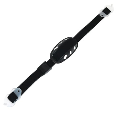 RLECS 2PCS Universal Helmet Adjustable Elastic Jaw Strap Plastic Bumper Hat Protective Work Cap Liner Chin Pocket Strap Black
