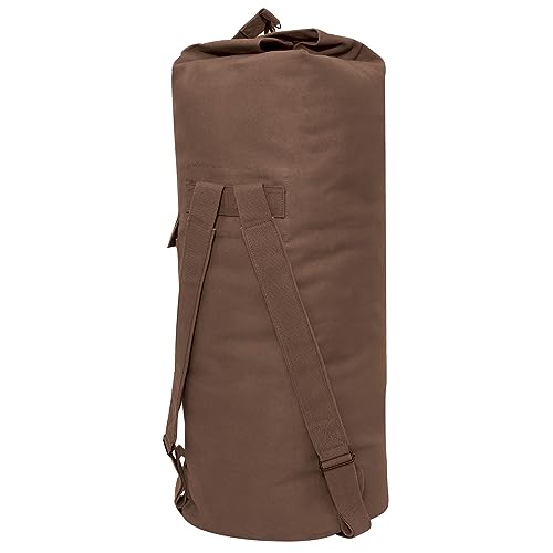 GI Style Double Strap Duffle Bag - color: Earth Brown