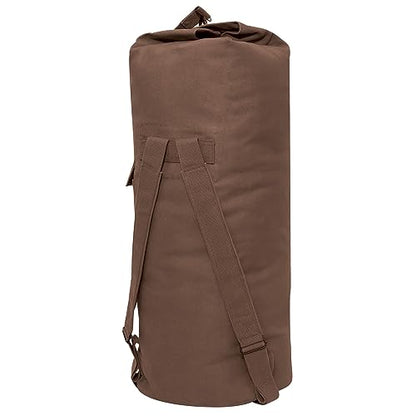 GI Style Double Strap Duffle Bag - color: Earth Brown