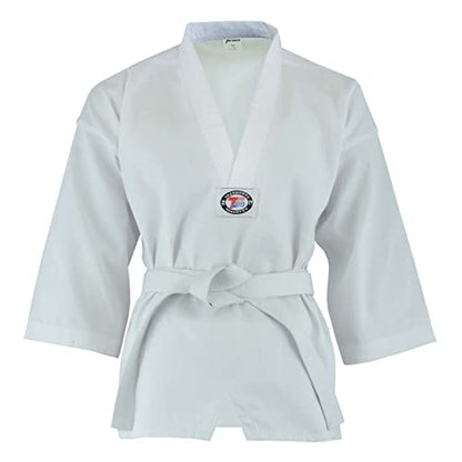 Ultimate - Taekwondo Gi Uniform - Kids Adults Unisex White Belt Included - color: White, size: 5