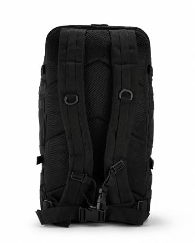 Large Black Tactical Backpack for Men - color: Black