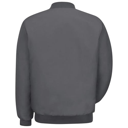 Red Kap Men's Solid Perma-lined Team Jacket - color: Charcoal, size: 3X-Large