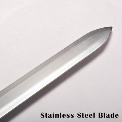 Stainless Steel Medieval Star of David King Solomon Cross Crusader Knight Templar Sword for Collection, Cosplay, Display - style: D-33.9 inch