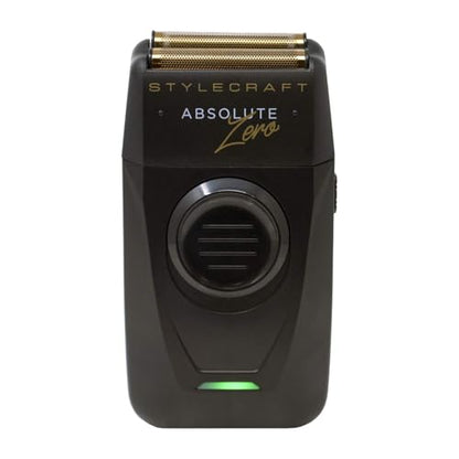StyleCraft Absolute Zero Foil Shaver for Men Retractable Precision Trimmer - color: Gold Foils, Black Echo Cutters