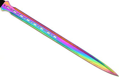 Snake Eye Full Tang Tactical Blade Katana/Ninja Sword/Machete/Throwing Knife, 27-Inch. - color: Rainbow
