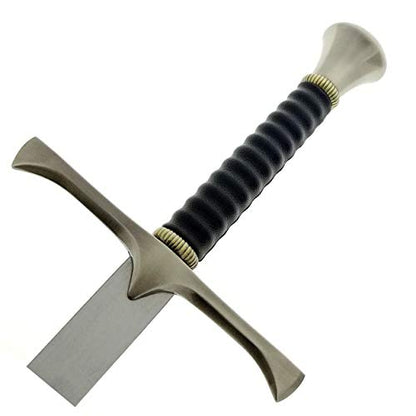 Medieval Sword One Hand Sword, Dull Blade. for Collection, Gift, Show and Fair Cosplay and LARP - color: Knight-Silver