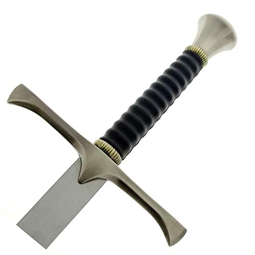 Medieval Sword One Hand Sword, Dull Blade. for Collection, Gift, Show and Fair Cosplay and LARP - color: Knight-Silver