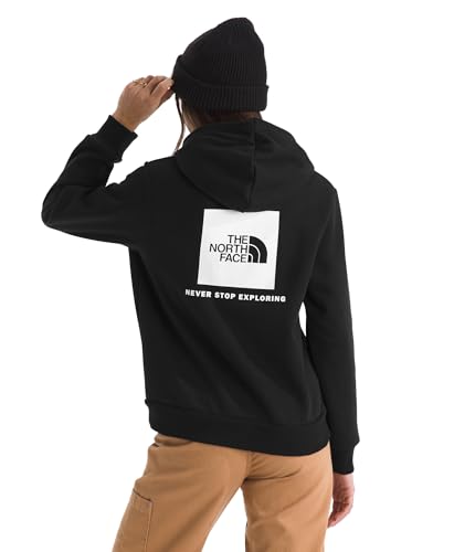 THE NORTH FACE Women's Evolution Box NSE Hoodie | 2 Piece Hood With Drawcord, Kangaroo Hand Pocket - color: Tnf Black, size: Medium