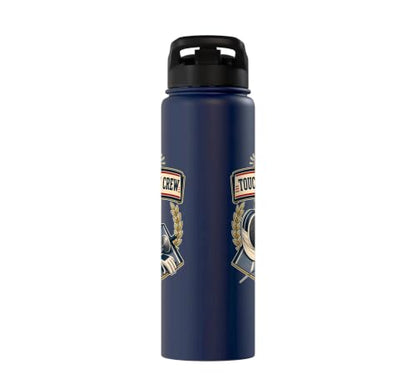 TOUCH LIGHT CREW Fencing Scoring Box Stainless Steel Insulated Water Bottle - color: Navy Blue