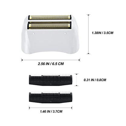 Pro Shaver Replacement Foil and Cutters compatible with andis 17150(TS-1)/17155/17200 shaver ProFoil Lithium replacement" Silver 2 Pack